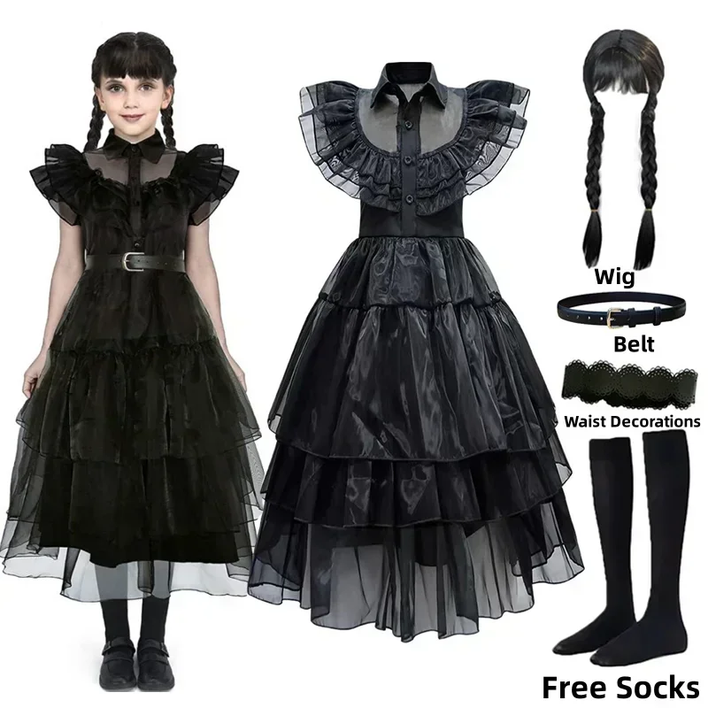 Women'S Clothing And Accessories - Vestito da Strega Nera per Bambine,