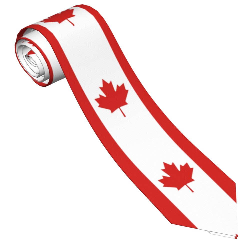 Women'S Accessories Canada - Bandiera del Canada cravatta Unisex poliestere