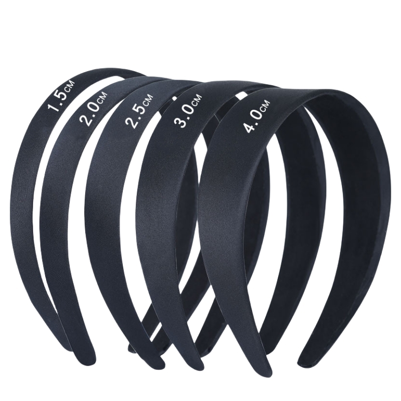 Women Knight Accessories - 2 pz 15/20/25/30/40mm nero semplice fascia
