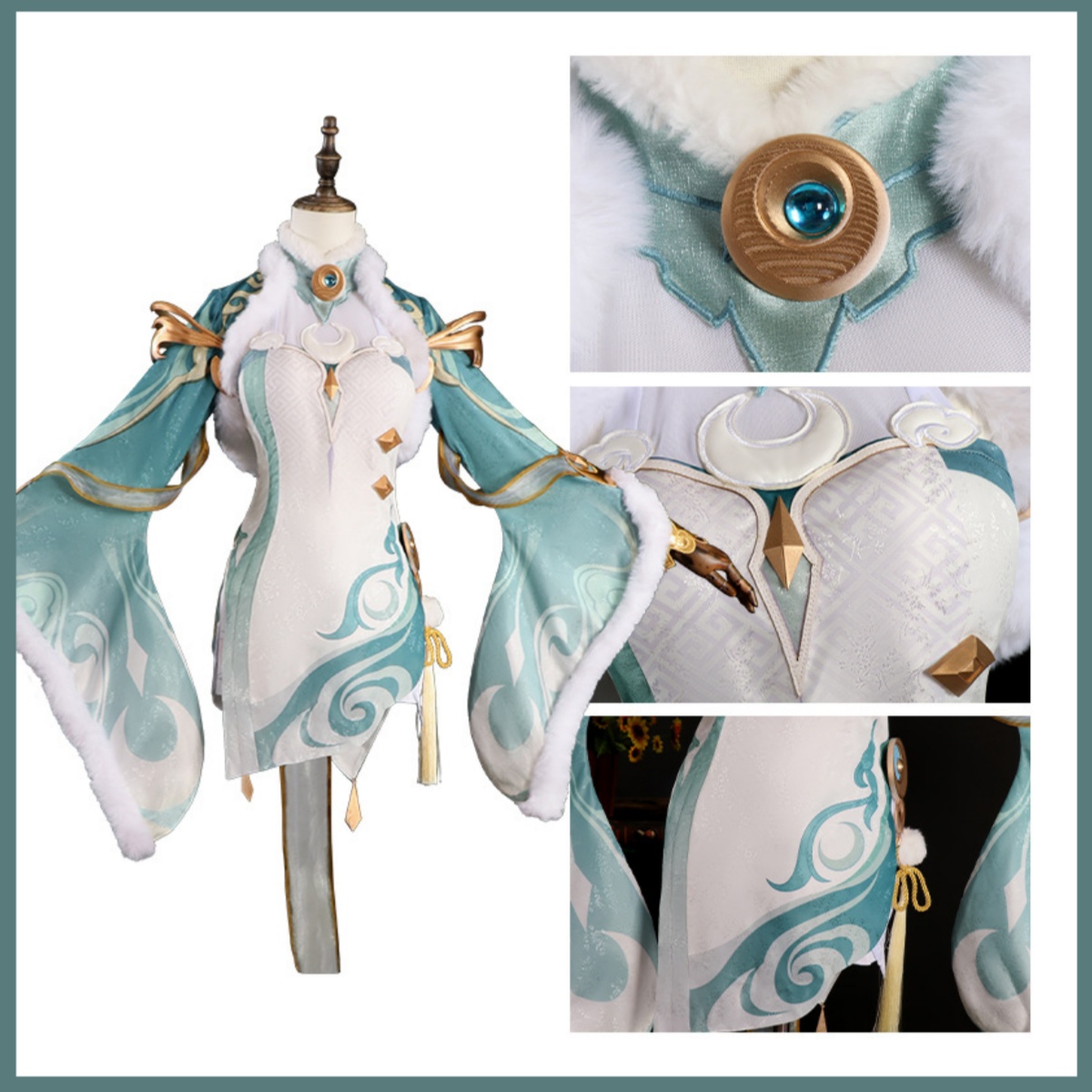Costume Cosplay Game Zibai Ver - Women'S Clothing And Accessories recensione e prezzo