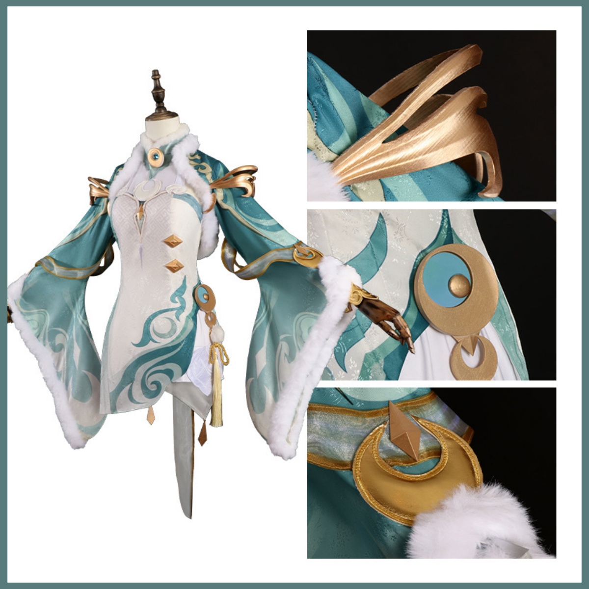 Costume Cosplay Game Zibai Ver - Women'S Clothing And Accessories recensione e prezzo