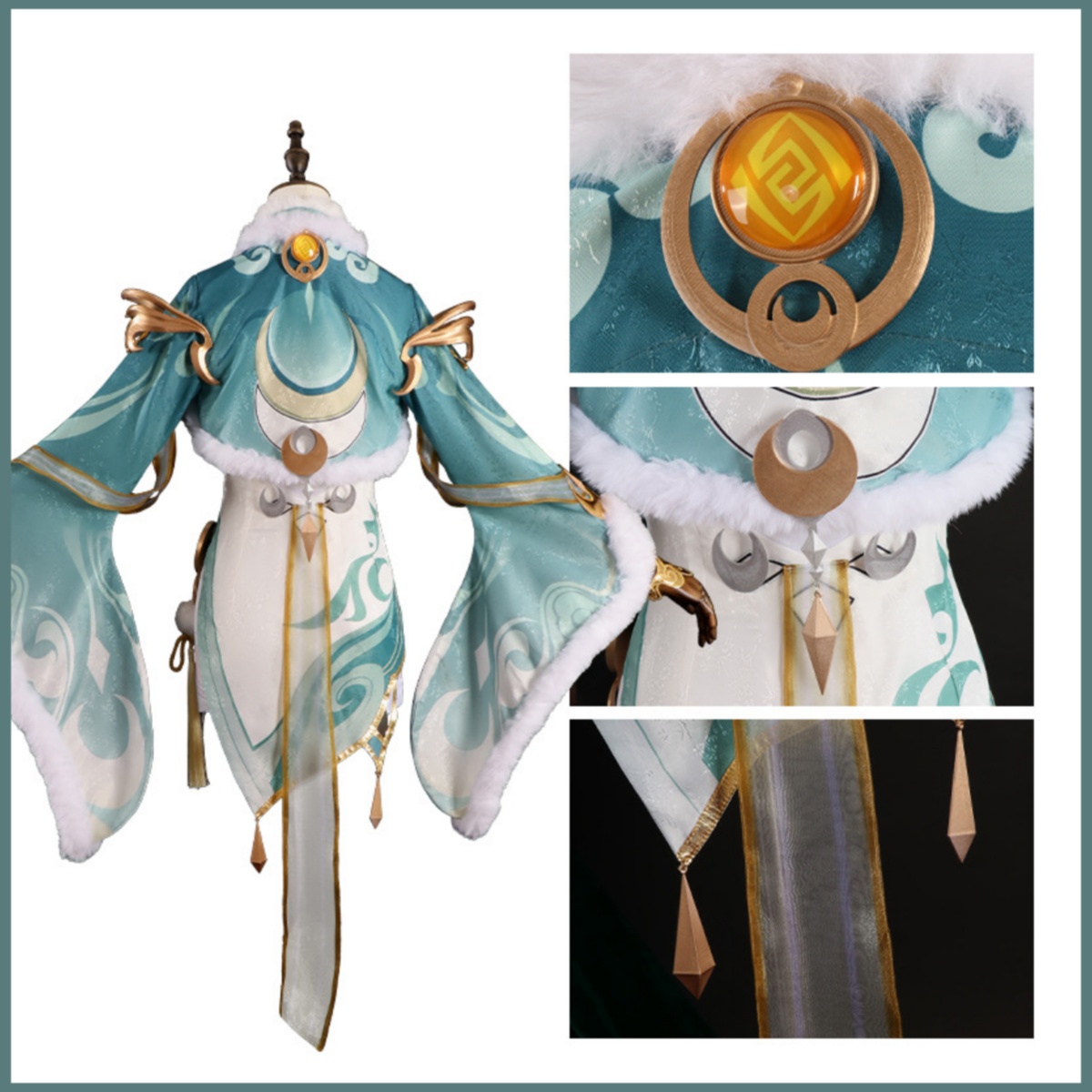Costume Cosplay Game Zibai Ver - Women'S Clothing And Accessories recensione e prezzo